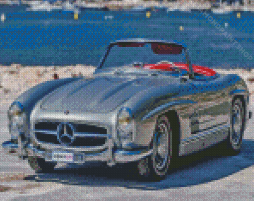 Mercedes Sl 300 By Sea Diamond Painting