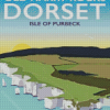 Old Harry Rocks Dorset Isle Of Purbeck Poster Diamond Painting