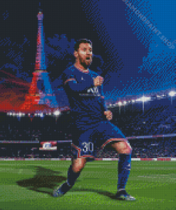 Paris Saint German Messi Player Diamond Painting