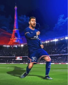 Paris Saint German Messi Player Diamond Painting