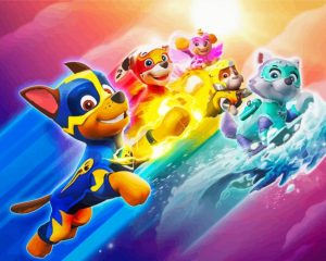 Paw Patrol Mighty Pups - Diamond Painting
