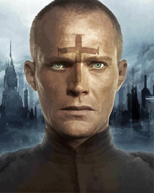 Priest Paul Bettany Actor Diamond Painting