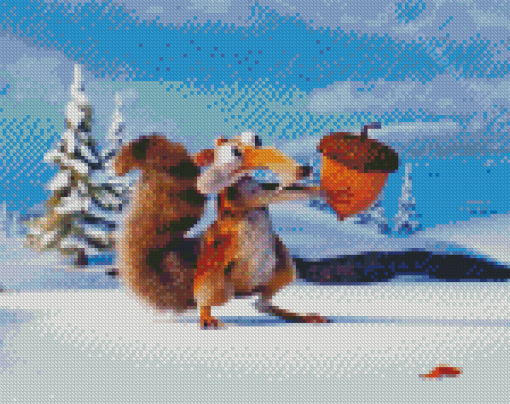 Scrat Ice Age Diamond Painting