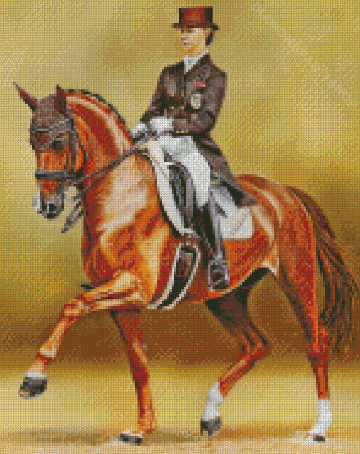 The Dressage Horse Rider Diamond Painting
