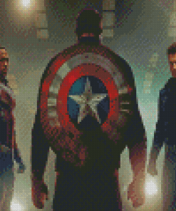 The Falcon And The Winter Soldier Characters Diamond Painting
