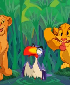 The Lion King Nala Zazu And Simba Diamond Painting