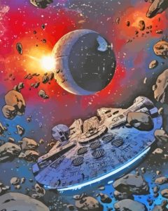 The Space Death Star Diamond Painting