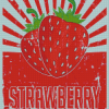 Vintage Strawberry Fruit Poster Diamond Painting