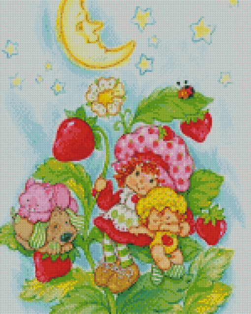 Vintage Strawberry Shortcake Diamond Painting