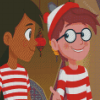 Wenda And Wally From Wheres Waldo Diamond Painting