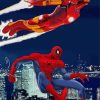Aesthetic Iron Man And Spiderman Heroes Diamond Painting