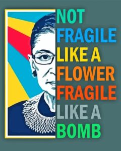Aesthetic Not Fragile Like A Flower Fragile Like A Bomb Diamond Painting