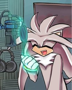 Aesthetic Silver The Hedgehog Diamond Painting