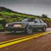 Black Mustang Fox Body Diamond Painting