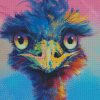 Blue Emu Bird Diamond Painting