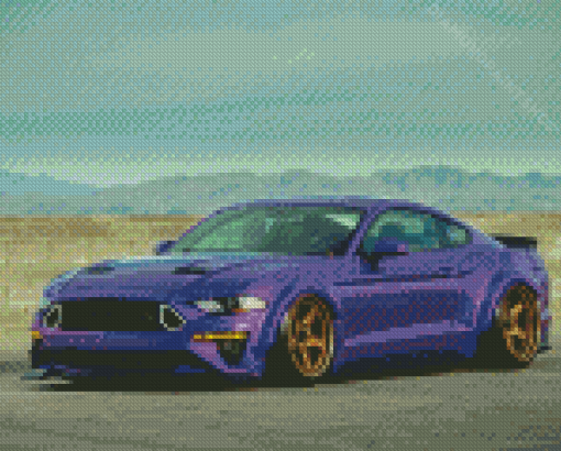 Cool Purple Car Diamond Painting