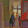 Couple Looking Out The Window Diamond Painting