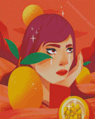 Crying Woman Diamond Painting