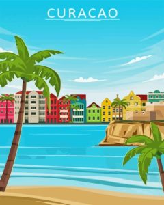 Curacao Island Poster Diamond Painting