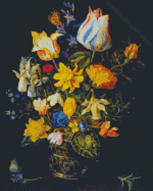 Flowers Vase Jan Brueghel The Elder Diamond Painting