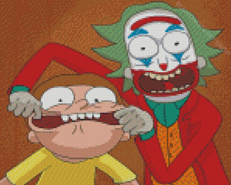 Morty Joker And Rick – Diamond Painting