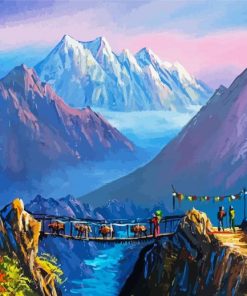 Nepal Mountains Diamond Painting