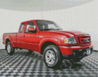 Red 2007 Ford Ranger Diamond Painting