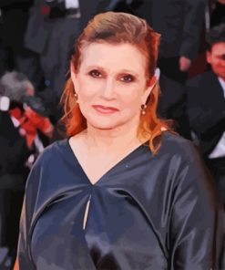 The Actress Carrie Fisher Diamond Painting