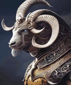 The Warrior Goat Diamond Painting