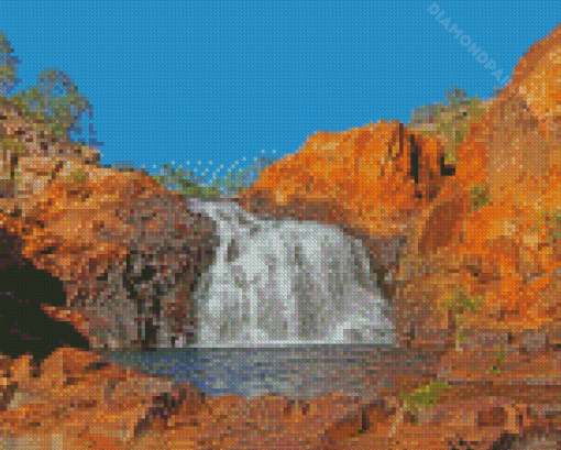 Waterfall Kakadu Diamond Painting