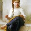 Young Girl Sewing Diamond Painting
