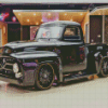 1955 Black Ford Pickup Truck Diamond Painting