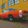 1970 Super Bee Orange Car Diamond Painting