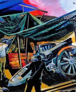 A Howitzer Firing Paul Nash Diamond Painting