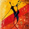 Abstract African Dancers Diamond Painting