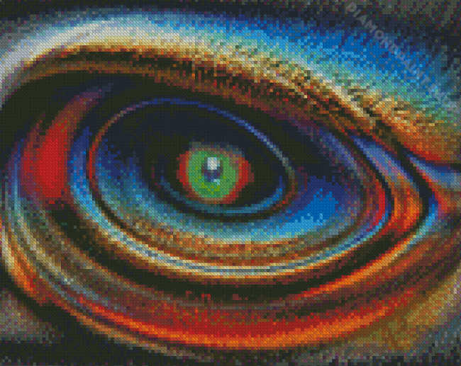 Aesthetic Abstract Eye Diamond Painting