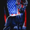American Flag Deer Art Diamond Painting