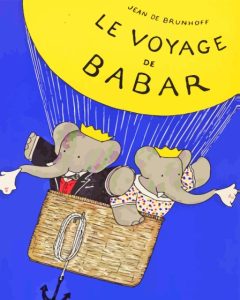 Babar Elephant Travel Diamond Painting