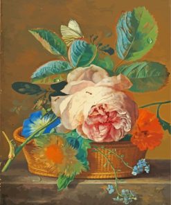 Basket Of Flowers Van Huysum Diamond Painting