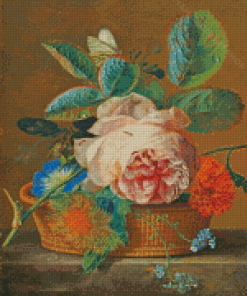 Basket Of Flowers Van Huysum Diamond Painting