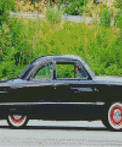 Black 49 Ford Coupe Side View Diamond Painting