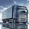 Black Volvo Truck Diamond Painting