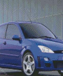 Blue Ford Focus RS Diamond Painting