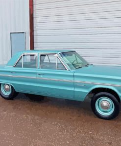 Blue Plymouth Belvedere Classic Car Diamond Painting