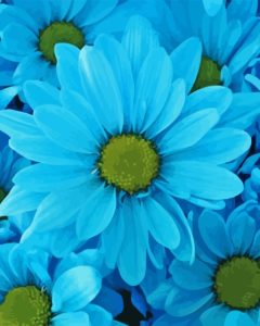 Blue Daisies Diamond Painting