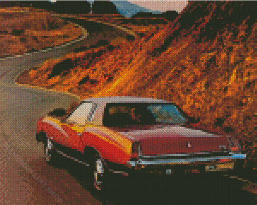 Chevy Monte Carlo Car On Road Diamond Painting