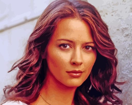 Close Up Amy Acker Diamond Painting