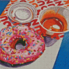 Donut And Coffee Diamond Painting