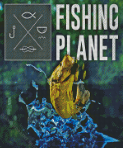 Fishing Planet Game Poster Diamond Painting