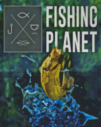 Fishing Planet Game Poster Diamond Painting